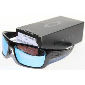 OAKLEY Turbine Sunglasses Polished Black/Prizm Deep Water Blue OO9263-14 NEW
